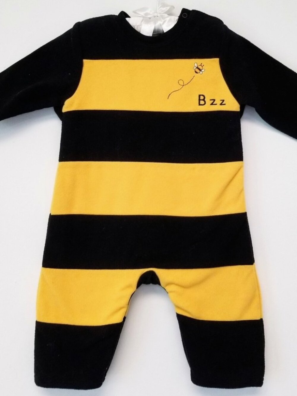Baby Gap Infant Black Yellow Bumblebee Halloween Costume Romper Suit
